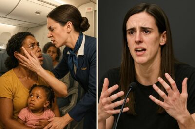 Flight Attendant Slaps Black Mom, Caitlin Clark’s Response Stuns the Nation!Flight Attendant Slaps Black Mom, Caitlin Clark’s Response Stuns the Nation!