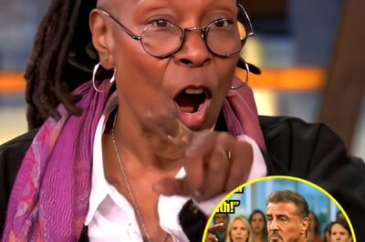 Whoopi Mocked Stallone’s Dog Tag on Live TV – His Response Left the Entire Studio in Silence