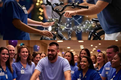 After Hearing Nurses Walk Home After Midnight Shifts, Travis Kelce Gave Them Electric Bikes—But the Handwritten Notes Inside Are What Truly Changed Their Night