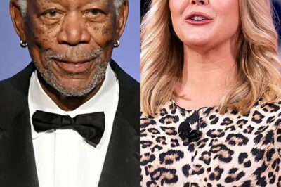 “SIT DOWN AND LISTEN.” Morgan Freeman Shuts Down Karoline Leavitt on Live TV With One Devastating Line About Race—The Audience Froze, and Twitter Hasn’t Stopped Exploding Since