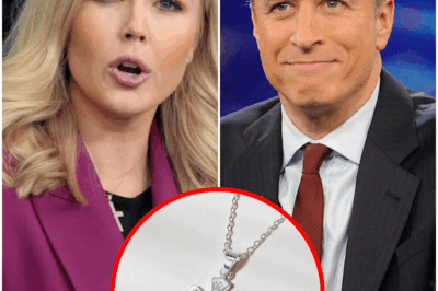 Karoline Levitt ditches religious necklace after Jon Stewart’s brutal joke: ‘Some sort of weird Pinocchio cross’