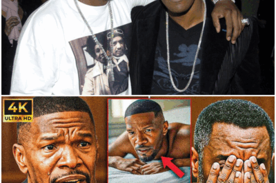 1 MINUTE AGO: Jamie Foxx breaks down in building after revealing Diddy’s secret tape