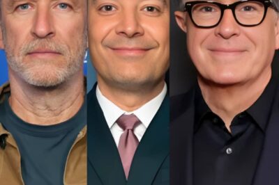 Jimmy Fallon, Seth Meyers and Jon Stewart Support Stephen Colbert in Coldplay Kiss-Cam Inspired Spoof