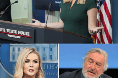“Karoline Leavitt’s Live TV Meltdown: The Moment She Crossed the Line with Robert De Niro!”