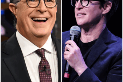 “SHOCKING TWIST: AFTER THE LATE SHOW CANCELLATION, STEPHEN COLBERT TEAMS UP WITH RACHEL MADDOW FOR EXPLOSIVE NEW SHOW—IS THIS THE FUTURE OF LATE-NIGHT TV?”