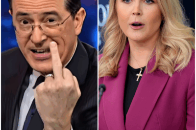 “You Wanted Airtime. Now You’ve Got a Legacy.” — Karoline Leavitt “Destroyed” the Late-Night Talk Show, Causing the Studio to Spiral Into Chaos Live on Air… But Stephen Colbert Struck Back With Two Devastating Counterattacks — And His Final Line Left Karoline Humiliated Nationwide: “Is That All You’ve Got?”