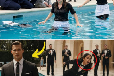 “In a Shocking Turn of Events, a Waitress Is Playfully Pushed Into a Pool During a Rowdy Celebration, Triggering Laughter Among Patrons, But Just When It Seems Like the Moment Will Fade into a Humorous Anecdote, A Mysterious Millionaire Steps Forward with an Unexpected Gesture That Leaves Everyone in the Restaurant Completely Speechless, Transforming the Atmosphere from Lighthearted Jokes to Awe and Intrigue as Onlookers Wonder About the Millionaire’s True Intentions and What This Surprising Act Could Mean for the Waitress, Turning a Simple Prank into a Memorable Encounter That Will Be Talked About for Years to Come.”