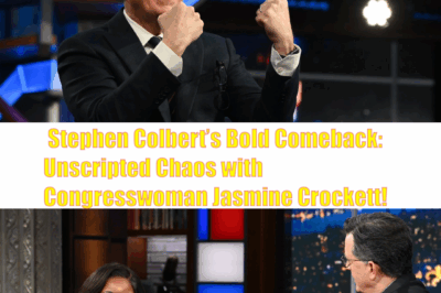 Stephen Colbert’s Bold Comeback: Unscripted Chaos with Congresswoman Jasmine Crockett! 🎤🔥🚀