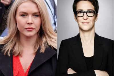 ❗️CHAOS IN THE STUDIO – THIS WAS NOT A DRILL ❗️ Karoline Leavitt walked in smiling — and left under security escort! Rachel Maddow only got out 6 words — before her mic was cut.