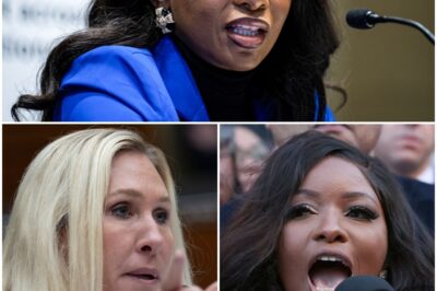 MARJORIE TAYLOR GREENE THROWS SHADE AT JASMINE CROCKETT, IGNITING A FIERY SHOWDOWN.