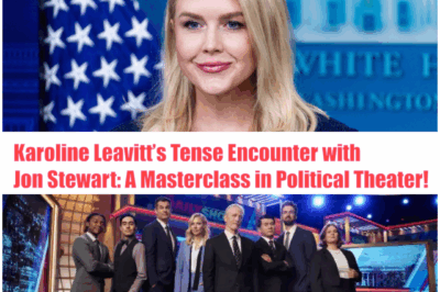 🎭💥 Karoline Leavitt’s Tense Encounter with Jon Stewart: A Masterclass in Political Theater! 📺🔥