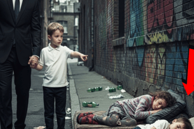 “DAD, THOSE KIDS IN THE TRASH LOOK JUST LIKE ME!” — BOY IMPRESSES MILLIONAIRE