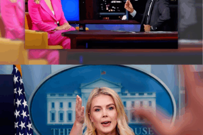 Stephen Colbert’s Epic Live Showdown with Karoline Leavitt: “You Call That Leadership? Sounds More Like Leverage!” – A Hilarious Exchange That Left Audiences in Stitches and Sparked Controversy, As Colbert’s Sharp Wit and Unfiltered Commentary Took Center Stage, Challenging Political Narratives and Leaving Viewers Wondering About the Thin Line Between Comedy and Serious Discourse in Today’s Polarized Climate!