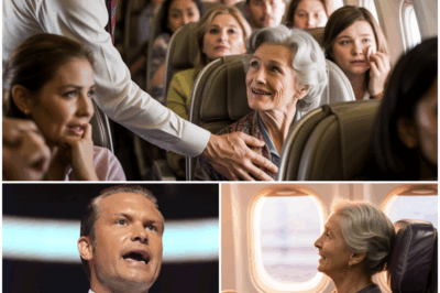 Pete Hegseth Gave Up His First-Class Seat to an Elderly Woman—What Happened Next Left the Entire Plane in Tears