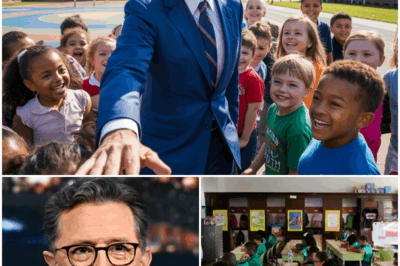 BREAKING NEWS: Stephen Colbert, the television legend and host of “The Late Show with Stephen Colbert”, has donated two tons of food to four elementary schools in New Jersey, where he resides. Along with the donation, he included a heartfelt letter to the school boards, calling for salary increases for teachers and staff — a message no fan ever expected to hear.