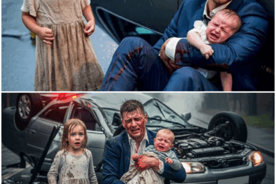 A HOMELESS GIRL SEES A WOUNDED MILLIONAIRE WITH A BABY IN THE RAIN, BUT RECOGNIZES HIM WHEN…