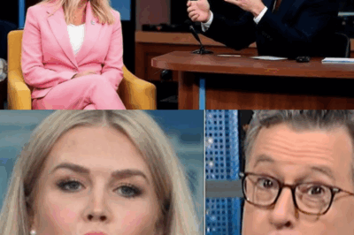 “Colbert’s Unforgiving Showdown: Karoline Leavitt Left Speechless in a Live TV Confrontation!”