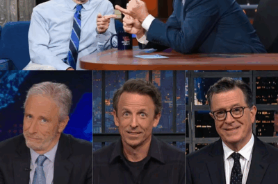 “Late-Night Shock: Jon Stewart Reveals Colbert’s Cancellation—Is This the End of Political Satire?”
