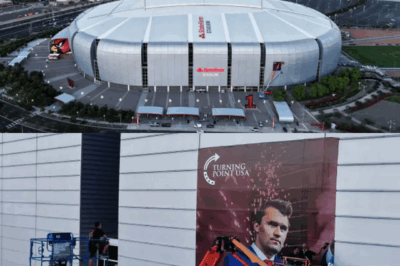 “BREAKING: Armed Man Allegedly Tied to Law Enforcement Detained After Storming Charlie Kirk Memorial at State Farm Stadium — Is This a Threat or a Warning from the Deep State? 😱🚨”