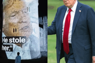 Shocking Scene Unfolds: Trump and Epstein Images Projected on Windsor Castle as the President Arrives in the UK for Second State Visit, Leading to Four Arrests! 🚨🇬🇧