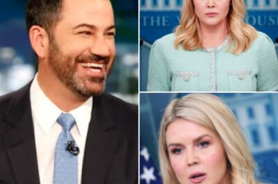 THIS JUST HAPPENED: Jimmy Kimmel CROSSES the Line and INSULTS Karoline Leavitt—The HUMILIATING Backlash That Left Him Speechless! In an explosive live TV moment, Jimmy Kimmel took things too far when he insulted Karoline Leavitt, and the backlash was nothing short of brutal