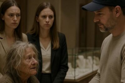 The old woman pointed to a delicate, shiny necklace.