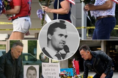 Americans Across the Country Gather to Mourn Charlie Kirk — But the Real Shock Came When Bruce Springsteen Walked In, Leaving Fans in Tears and Disbelief.