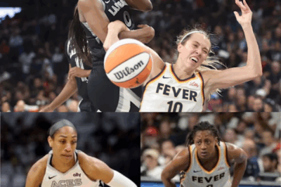 TOTAL MAYHEM UNLEASHED! Aces vs. Fever Playoff Turns into an EXPLOSIVE BRAWL—Elbows Fly, Hard Fouls Rain Down, and SHOCKED Refs Struggle to Regain Control Amidst CHAOS! 💥🏀