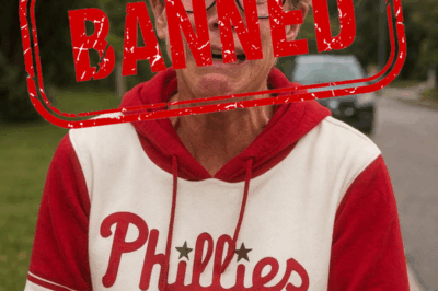 BREAKING: Phillies’ Karen has been banned from baseball games for life. She claims she can’t leave her house without being booed wherever she goes. She believes people are treating her unfairly.