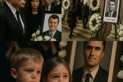 BREAKING NEWS: Elon Musk was left speechless as he witnessed Charlie Kirk’s two young children standing before their father’s portrait, innocently calling out “Daddy,” unaware of the painful truth hidden behind the glow of countless candles. The funeral hall was bathed in flickering light and filled with muffled sobs. In their childlike innocence, the little ones rushed toward the portrait as if their father were still present among them. That tender moment moved everyone in the room to tears. But it was the scene that followed which truly cast the entire gathering into silence, broken only by uncontrollable weeping.
