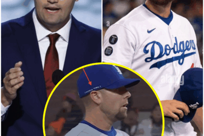 The Dodgers closing pitcher, Blake Treinen, has “Charlie Kirk” written on his hat, with a cross on each side.