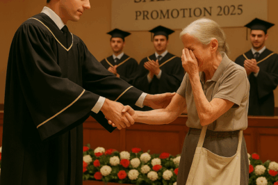 They mocked me for being the garbage man’s son — but at graduation, I grabbed the mic, said just one line… and the entire hall went silent before bursting into tears.