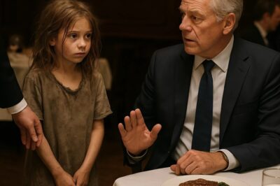 “Sir… may I eat with you?” asked the young homeless girl timidly to the millionaire — a request that would soon shake the entire restaurant