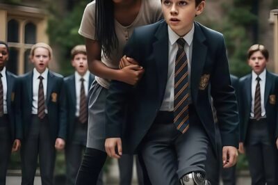 Everyone laughed at the one-legged millionaire son – until a poor black girl appeared… —“Look, the robot boy has arrived!” GT09