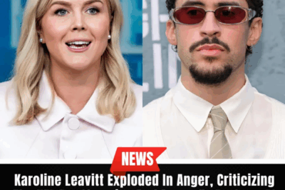 NFL’s Shocking Betrayal: Bad Bunny’s Halftime Show Sparks Outrage as Karoline Leavitt Calls Him a “Spanish-Singing Puppet of the Left”! Fans Are Furious, and the League Declares War on America! 🇺🇸🔥
