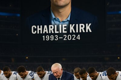 “The League Just Froze”: Inside Jerry Jones’s Super Bowl Shockwave — How One Halftime Kneel in Tribute to Charlie Kirk Turned America’s Game Into a Cultural Earthquake