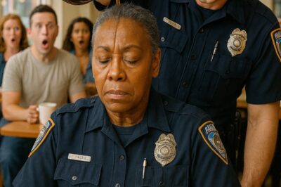 A ra.c.ist police officer mocked a middle-aged black woman after she spilled her coffee; Moments later, when he learned who she really was, his arrogance turned to fear—and he fell to his knees to apologize