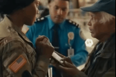 I helped a deaf veteran struggling at security.