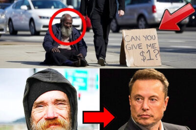 “In an Unexpected Twist of Fate, a Homeless Man Approaches Elon Musk for Just $1, but the Billionaire’s Response Leaves Everyone Speechless—Discover How This Chance Encounter Transformed Lives and Unveiled a Heartwarming Lesson About Compassion, Generosity, and the True Value of Connection!”