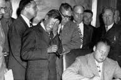 “The Heartbreaking Story Behind a 1948 Photograph: Why Tribal Leader George St. Gillette’s Tears Over Signing Away 150,000 Acres Still Echo as a Symbol of Resistance and the Cost of Progress”