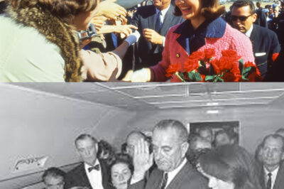 On November 22, 1963, Jacqueline Kennedy became a symbol of a nation’s grief. Wearing her pink Chanel suit stained with her husband’s blood, she refused to change, saying, “Let them see what they’ve done to Jack.” Her quiet defiance turned personal tragedy into collective mourning, as she stood beside Lyndon B. Johnson during his oath of office, embodying resilience and loss. The suit, now preserved in the National Archives, remains unseen, a haunting relic of history. Jacqueline’s decision was an act of witness, ensuring the world would never forget the cost of that dark day.