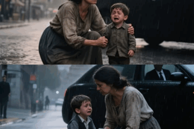 “Mom! Dad!” The Child Cries Out, but Only a Barefoot Woman Stops – What the Millionaire Father Does Next Will Leave You Breathless! 😱👣💰