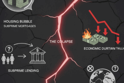 GLOBAL FINANCIAL ARMAGEDDON! 💥 GREEDY Bankers FED Lies To The World, Selling Worthless “Subprime” Mortgages 💩 As Solid Gold… Then Lehman Brothers EXPLODED, Vanishing TRILLIONS, Destroying 8 Million Jobs, And Leaving 4 Million Families HOMELESS! 🏦🔥😭  Oh, but *of course* this was going to happen. 🙄 It all started when the “geniuses” at the Fed decided to hand out money like cheap candy (a 1% interest rate!) to save us from the *last* bubble they created. 🍭 So, naturally, everyone and their dog rushed out to buy a mansion they couldn’t afford! 🏠 But the *real* scandal? The Wall Street vampires 🧛‍♂️ took those millions of risky, garbage “subprime” loans, wrapped them in a shiny bow, called them “Mortgage-Backed Securities,” and sold them as *safe investments* to the entire world! 😱 They literally sold 158 years of lies before Lehman Brothers finally imploded, taking the whole planet down with it. ⬇️