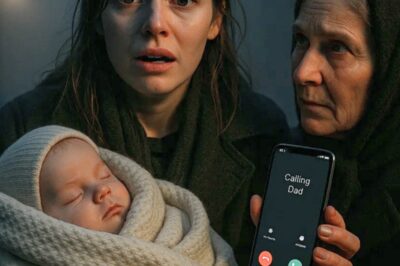 As I carried my baby home, an old woman suddenly grabbed my arm. “Don’t go inside — call your father,” she whispered. But my father had been dead for eight years. Still, trembling, I dialed his old number… and when someone answered — what I heard left me paralyzed in terror.