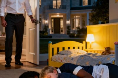 Billionaire comes home and finds black maid sleeping on the floor with his 4 year old child, he angrily scolds but then immediately regrets…