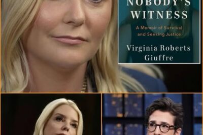 B11.BREAKING NEWS – RACHEL MADDOW SHOCKS THE NATION LIVE ON AIR AS SHE REVEALS A 600-PAGE “PART 2” MEMOIR BY VIRGINIA GIUFFRE AND CLASHES FIERCELY WITH PAM BONDI!