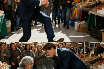 BRUTAL! 👟 Arrogant CEO-Wannabe KICKS Helpless Beggar For Blocking His Path… But His Smug Grin VAPORIZED When She Whispered Her REAL Name… He Just Assaulted the BILLIONAIRE Chairwoman Deciding His Fate! 🤯💸  Oh, you just *hate* to see it… don’t you? 🙄 One minute, Mr. Big Shot in his thousand-dollar suit is *so* important, *so* busy, that he can’t be bothered by the *filth* on the sidewalk. He gives the poor woman a dirty look, then a *kick*—like she’s a stray dog, not a human being! You could just see the smug satisfaction on his face as he laughed. That is, until she looked up from the pavement, her eyes suddenly ice-cold, and whispered the name of the *one person* who held his entire pathetic career in her hands. It was *her* name. Oops. 🤭 Turns out the board’s mysterious, incognito Chairwoman likes to ‘test’ her executives before the final interview. His test? He failed. *Spectacularly*. 👇