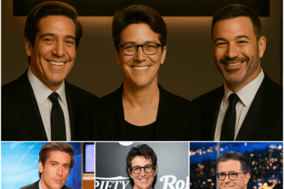 BREAKING: David Muir, Rachel Maddow, and Jimmy Kimmel Launch “The Real Room” — A Bold New Media Revolution!