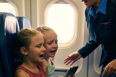 Two Black twin girls were kicked off a plane by rude airline staff — until they made one phone call to their father, the airline’s CEO. Seconds later, chaos erupted in the terminal…