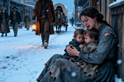“Take My Children!” She Sobbed — Until The Cowboy Said, “You’re All Coming With Me.”